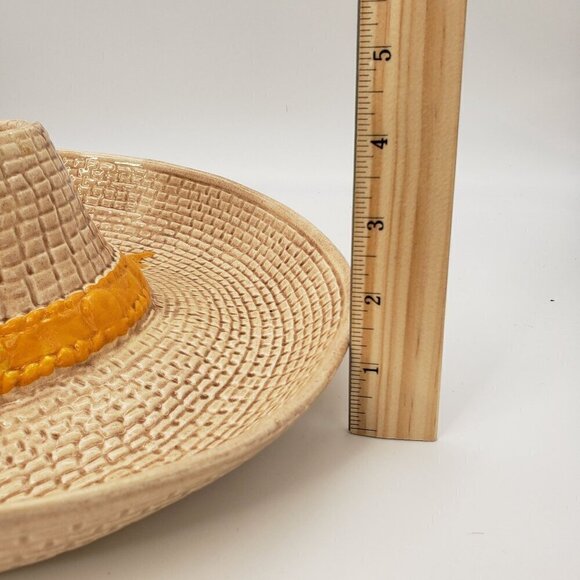 Vintage Whittier Ware  Western Cowboy Hat Chip & Dip Serving Bowl Cinqo De Mayo - Picture 8 of 14